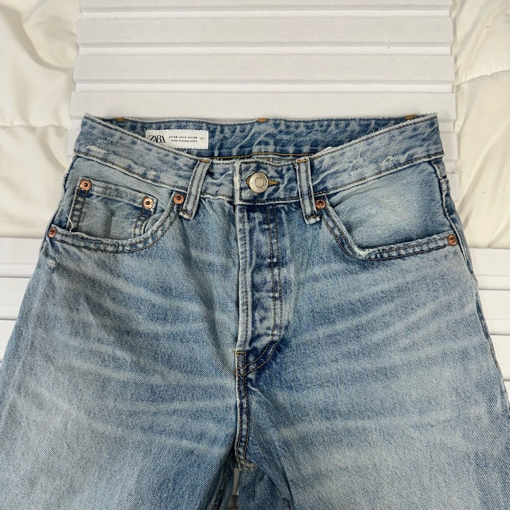 Zara Light Blue Jeans (HIGHRISE)